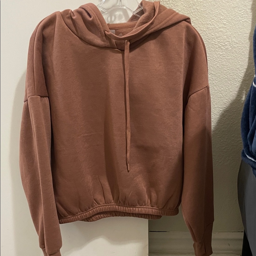 Cozy Brown Cotton Blend Top